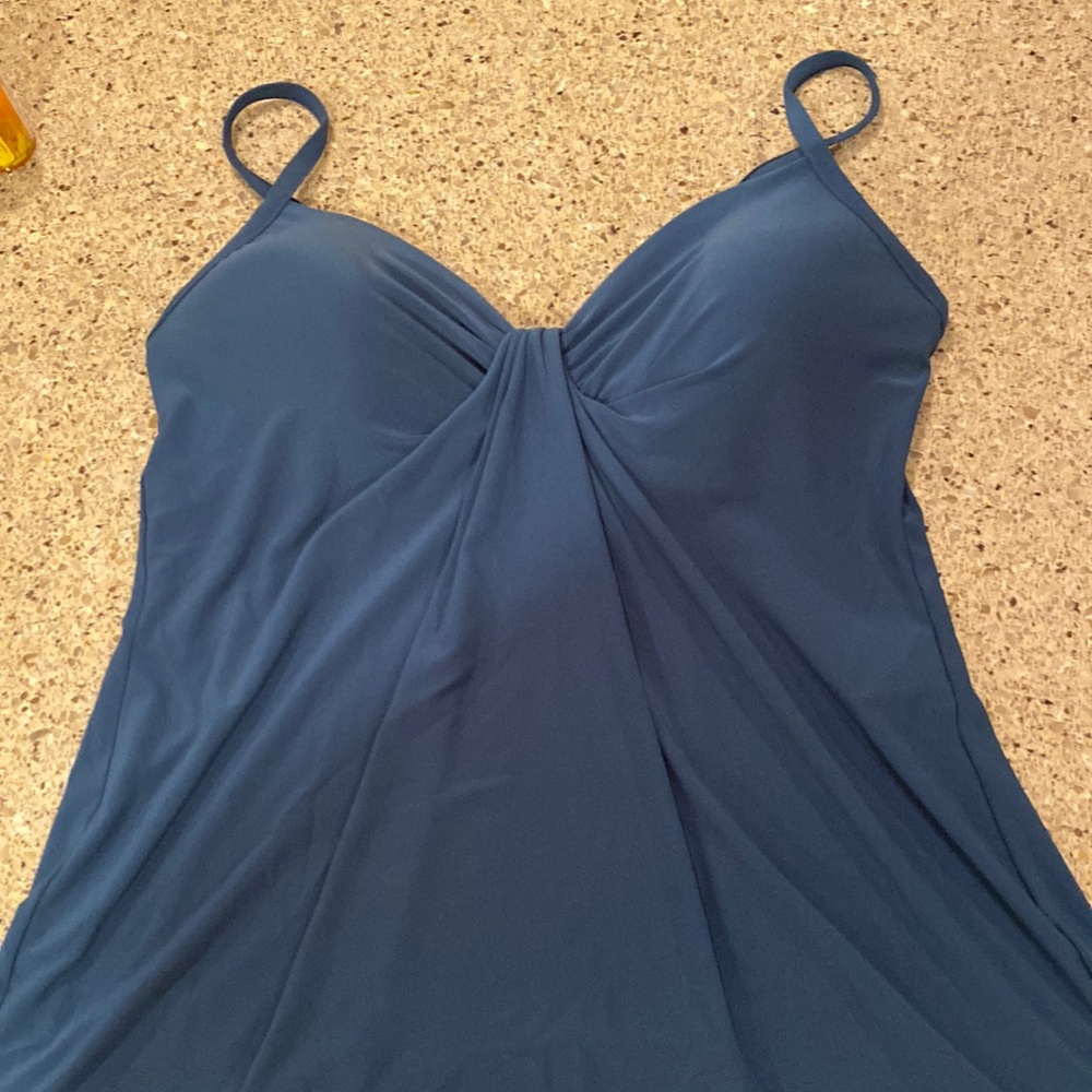 Miraclesuit Ocean Blue Tankinl Swimsuit Top